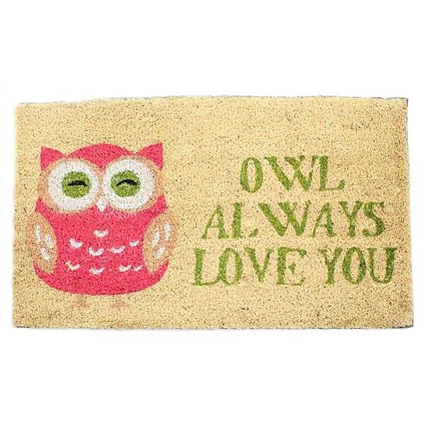 Dörrmatta Owl always love you