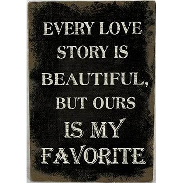 Canvas Jede Liebesgeschichte ist wunderschön