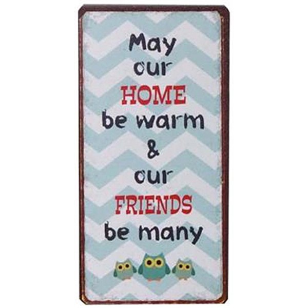 Magnet May our home be warm & our friends be many