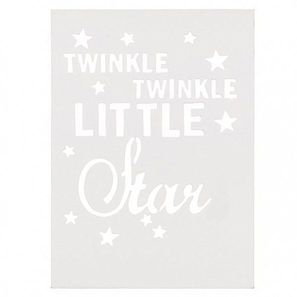 Tavla Twinkle twinkle little star med LED belysning