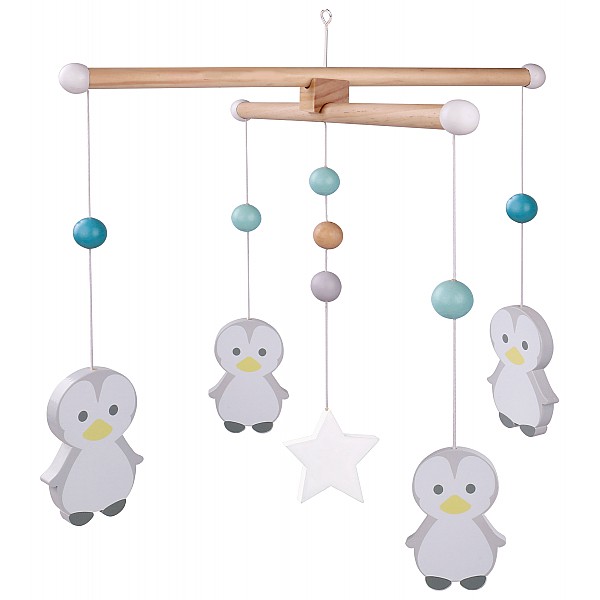 penguin baby mobile