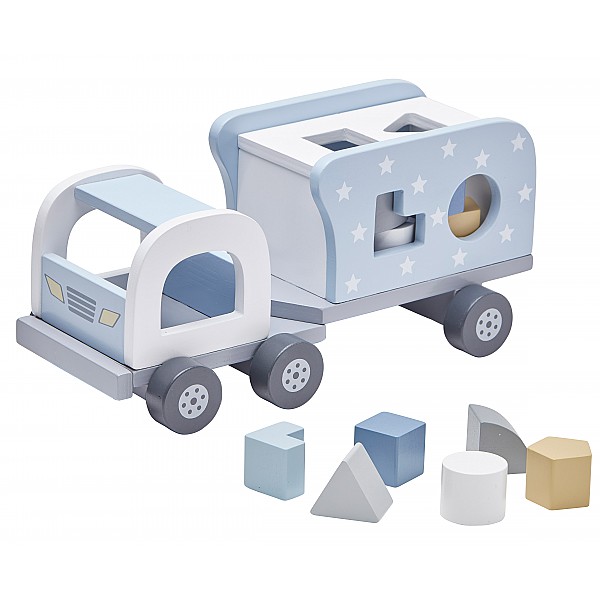 Kids Concept Block Sorter Truck - Blue