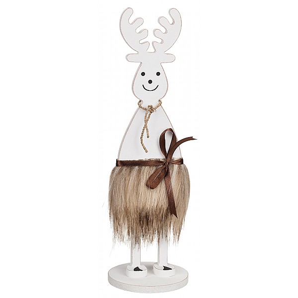 Standing Wooden Reindeer - Small