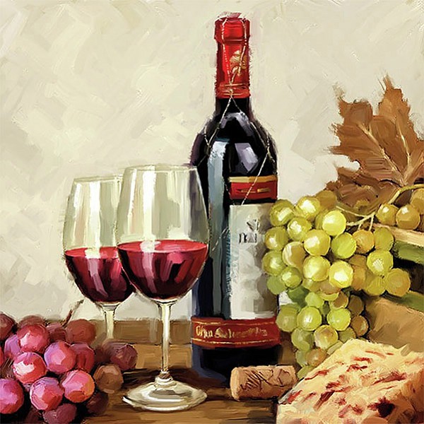 Napkins Wine & Grapes