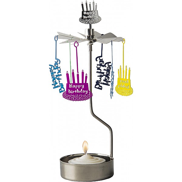 Rotary Candle Holder Happy Birthday - Color