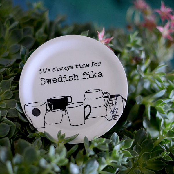 Glasunderlägg/Minibricka Swedish fika
