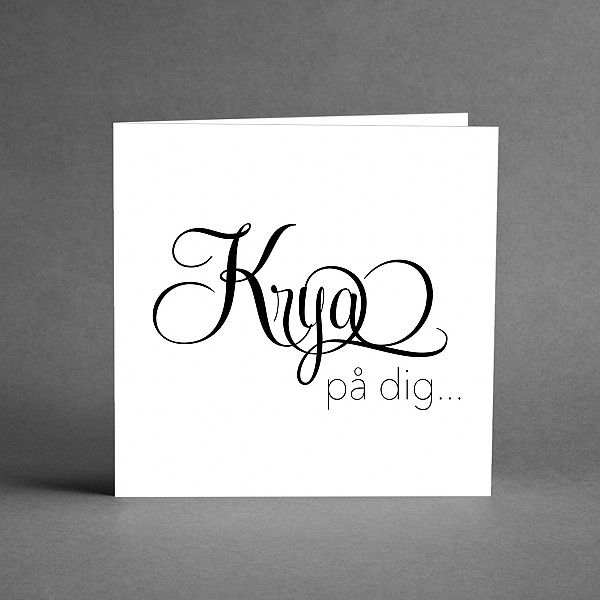 Card Krya på dig