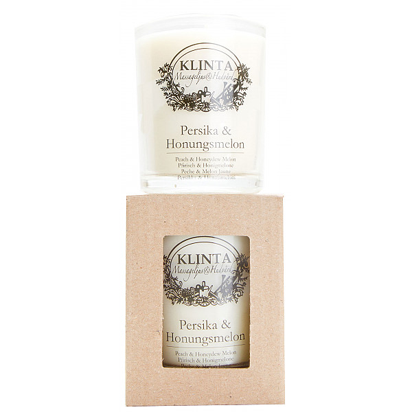 Klinta Scented Massage Candle Small - Persika & Honungsmelon
