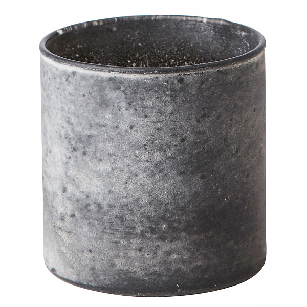 Tea Light Holder IRIS Grey - 8 x 8 cm