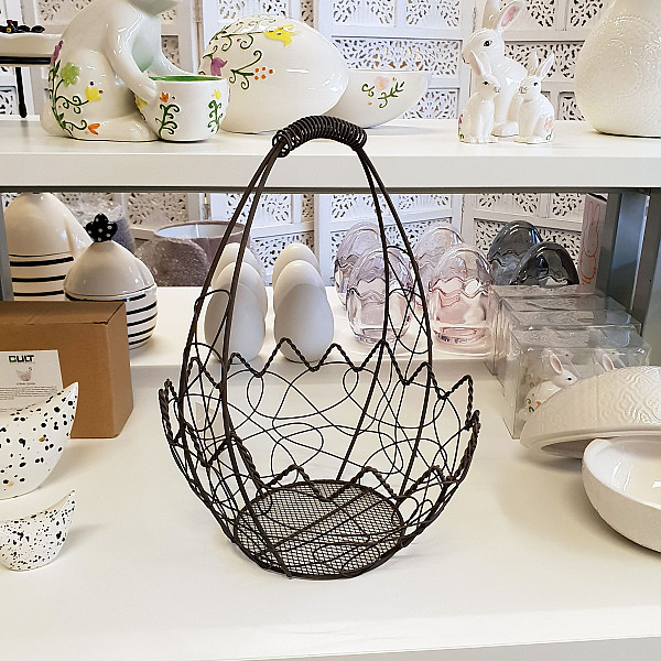 Wire Basket Eggshell - Small
