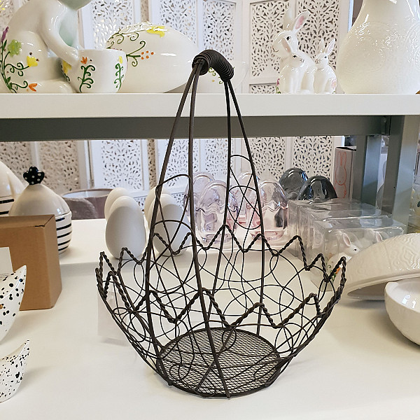 Wire Basket Eggshell - Medium