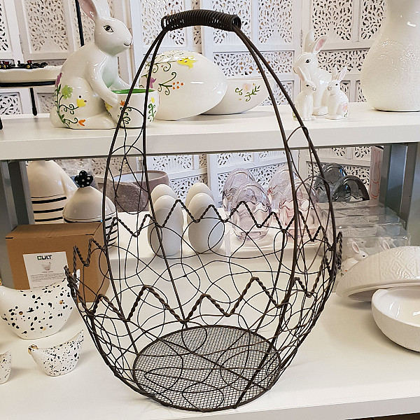 Wire Basket Eggshell - Large