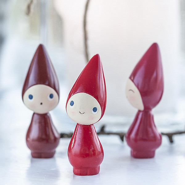 Gnome Peggy 3 pcs - Cherry / Strawberry / Raspberry