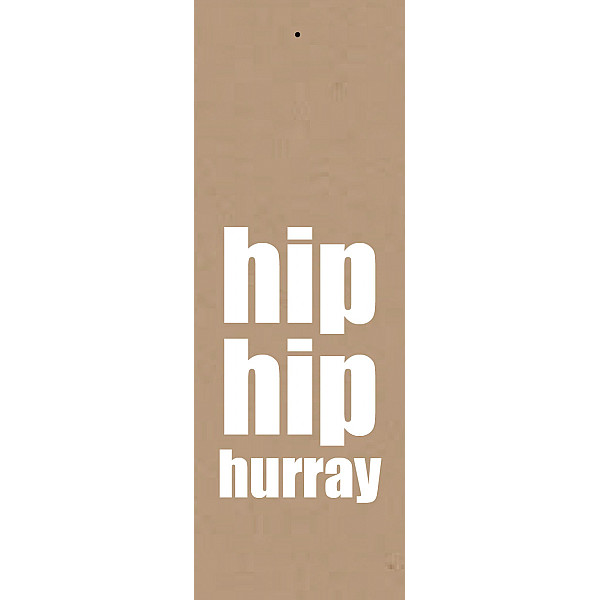 Gift Tag Hip hip hurray Cardboard
