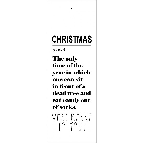 Gift Tag Christmas Time noun