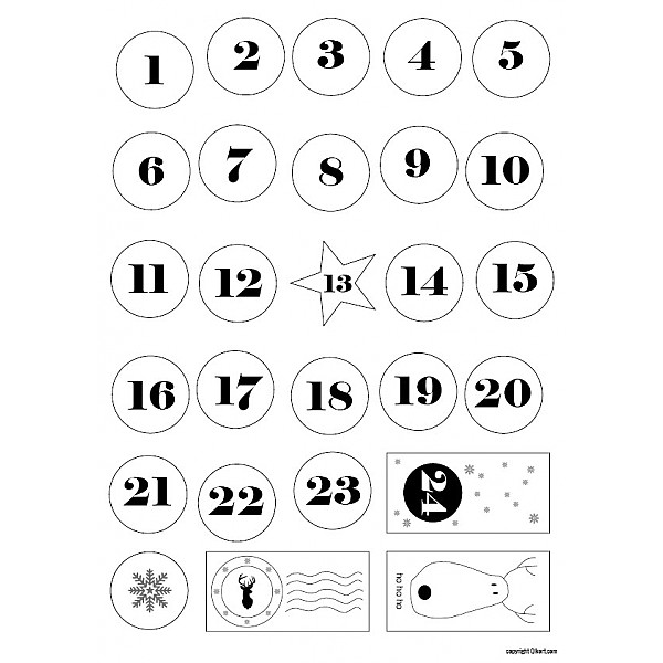 Stickers Christmas Almanac