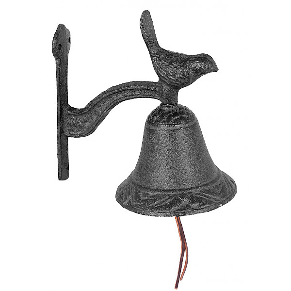 Bell Cast Iron mit einem Vogel