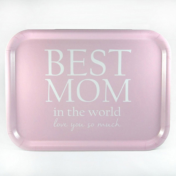 Tray Best Mom - Pink / White