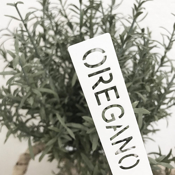 Plant Marker Oregano - White