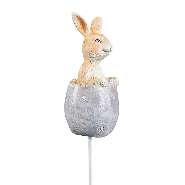 Rabbit in egg Stick - Grey-purple