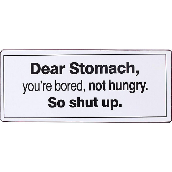 Tin Sign Dear Stomach