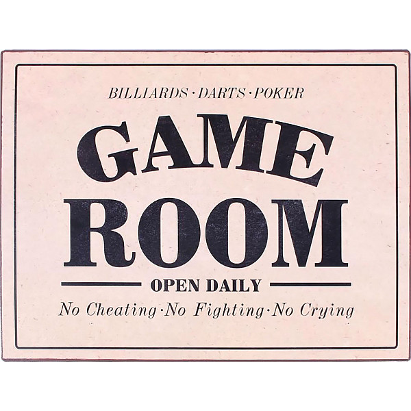 Tin Sign Game Room