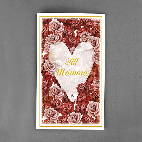 Large Card Till Mamma Rose Heart