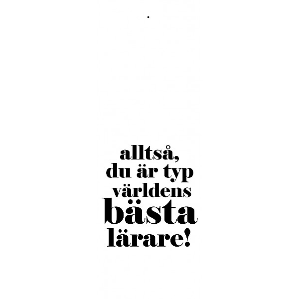 Gift Tag Bästa lärare