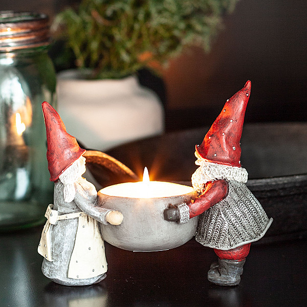 Candle Holder Santa Håkan and Stina