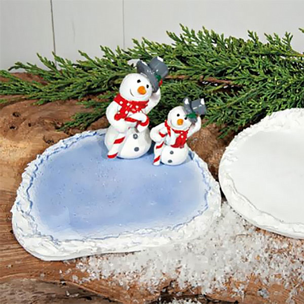 Tray for Christmas figures - Ice Blue