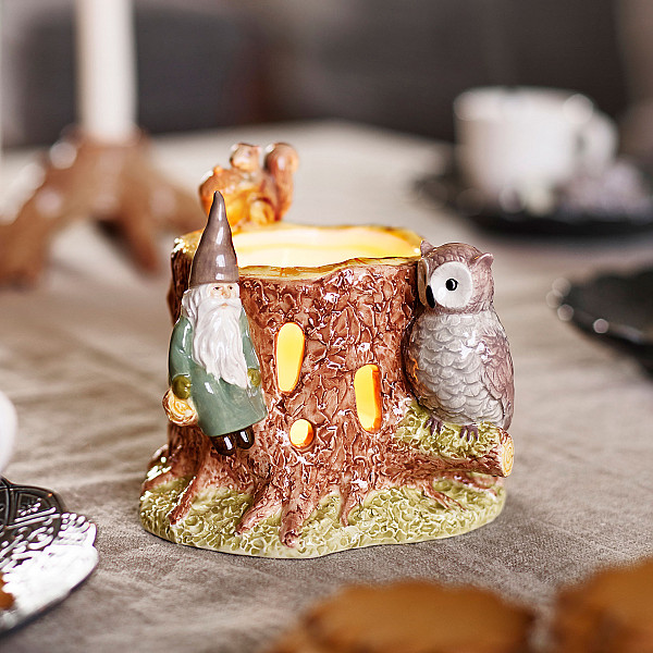 Candle Holder Forest Cozy