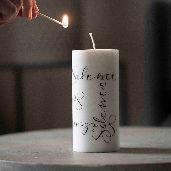 Ylva Skarp Pillar Candle Silence