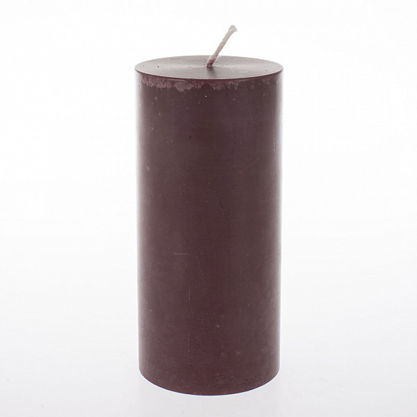 Pillar Candle 7 x 15 cm - Wine Red
