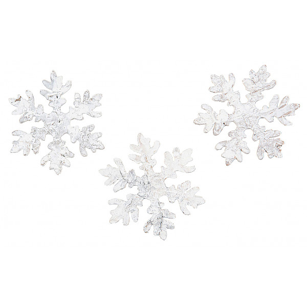 Snowflake Birch Bark - White
