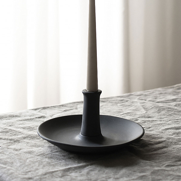 Candlestick Bondstorp - Black-grey