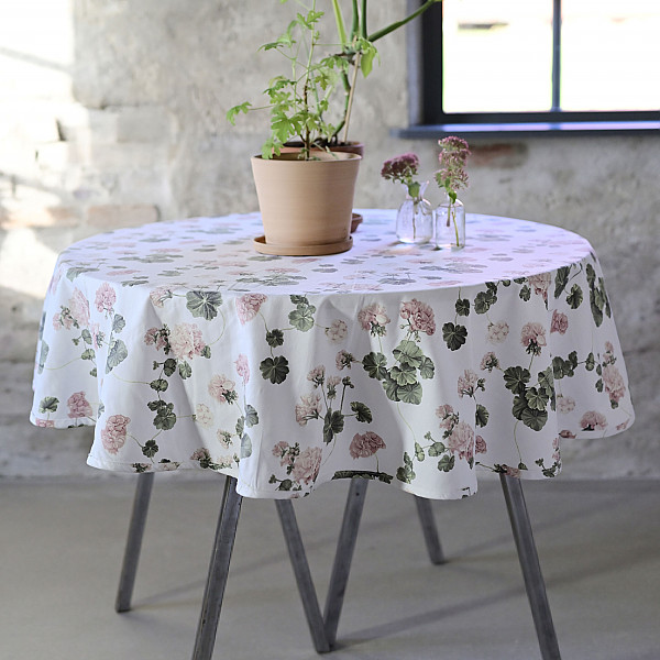 Tischdecke Geranium Runden