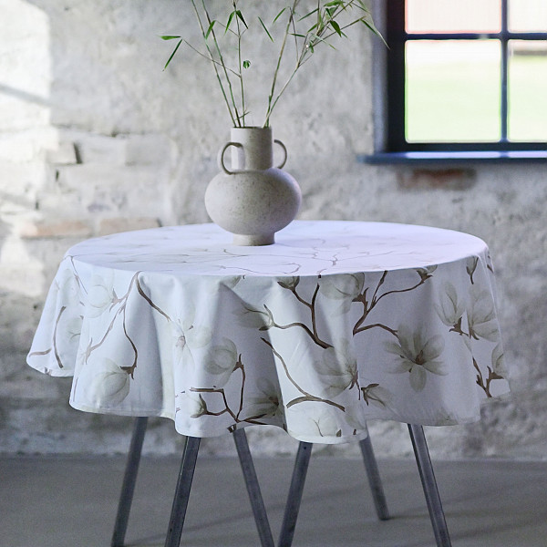 Tischdecke Magnolie Runden