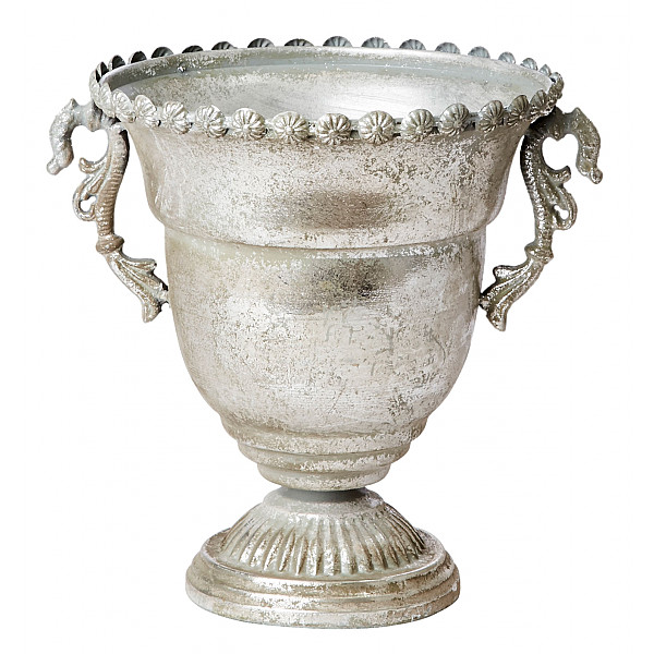 Pot / Urn CHANTAL 21 x 24 cm - Silver