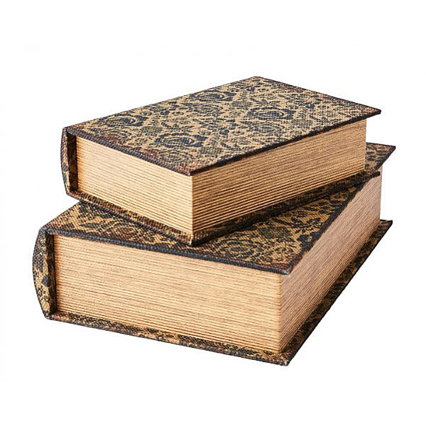 Book Box BROOKE Floral Black - Large