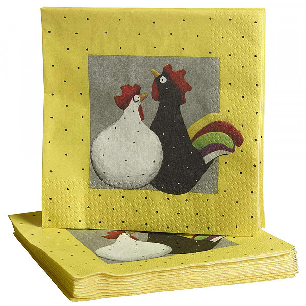 Napkins Hen & Rooster