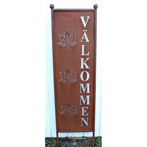 Skärm/Skylt Välkommen Lönn