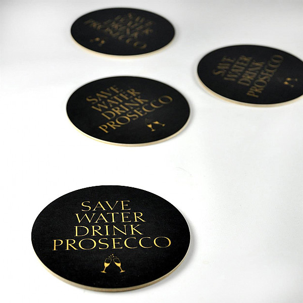 Glasunderlägg Save Water