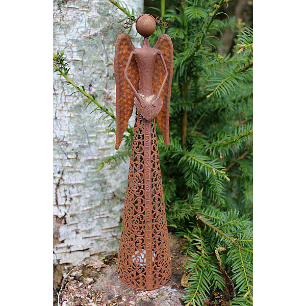 Ängel med värmeljushållare