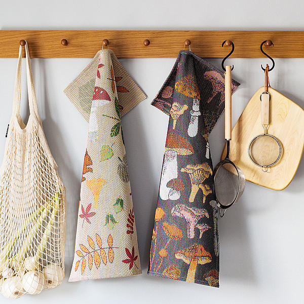 Kökshandduk Svamplöv