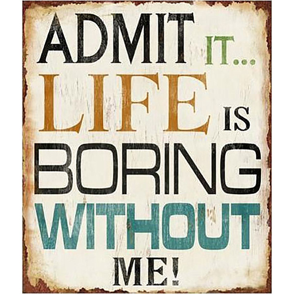 Tin Sign Admit it