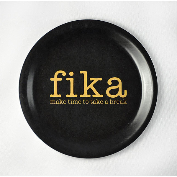 Glasunderlägg Make time Fika