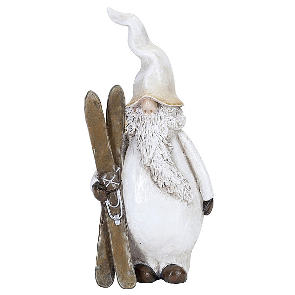 Santa Svante mit Skiern