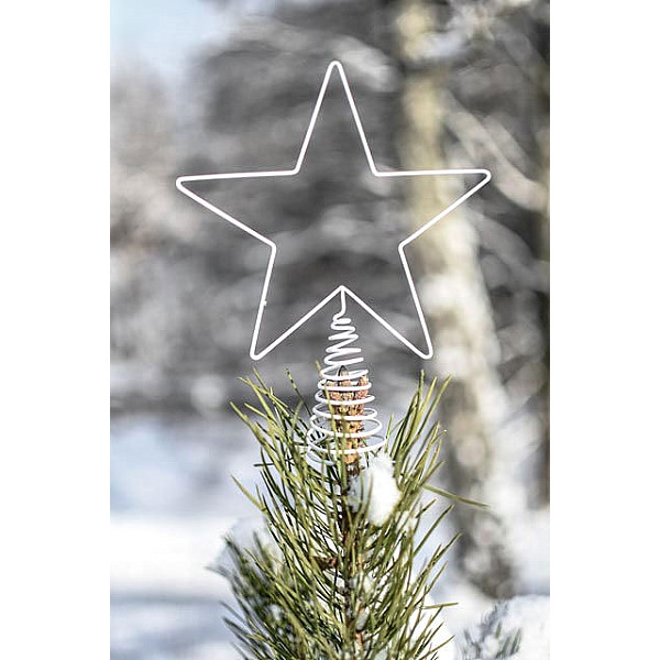 Christmas Tree Top Star Starby - White
