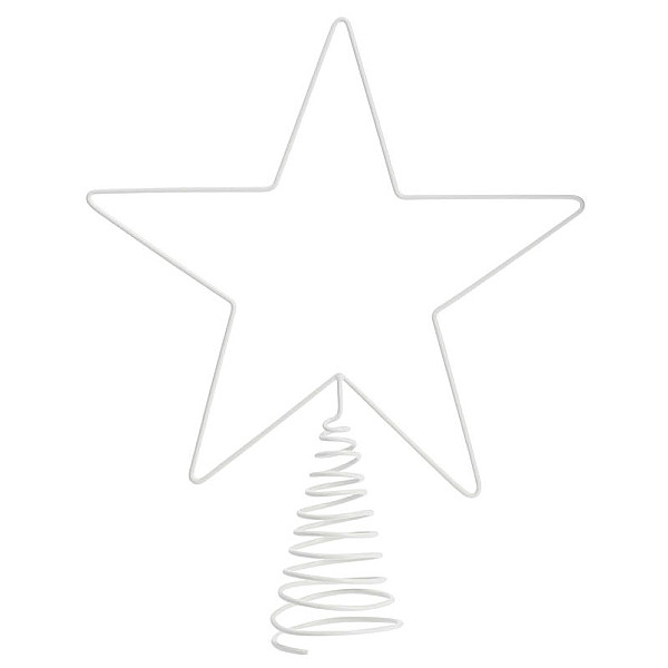 Christmas Tree Top Star Starby - White