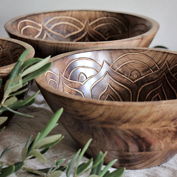 Majas Holzschüssel Fleur